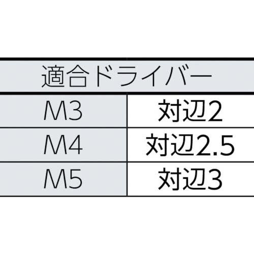 TRUSCO ピン付六角穴皿頭ボルト ステンレス M3×6 13本入 B104-0306