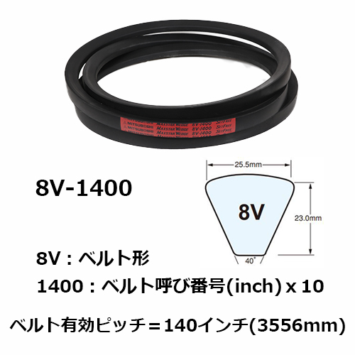 三ツ星ベルト ウェッジベルト 8V-3150の通販｜現場市場