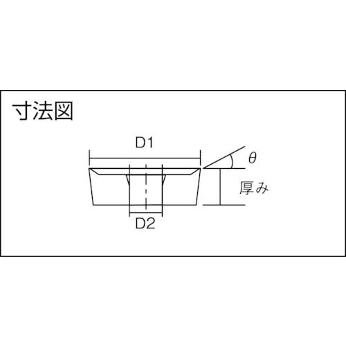 三和製作所 三和 ハイスチップ 丸駒１２φ スクイ１５° 12R04-B15【10個