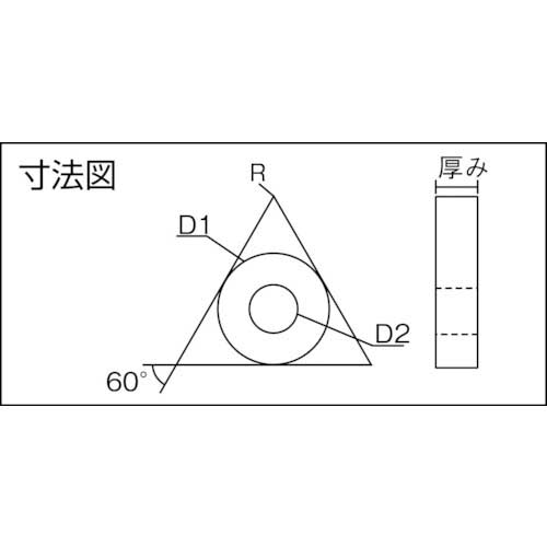 三和 ハイスチップ 三角 12T6004-BL 12T6004BL （10個）-