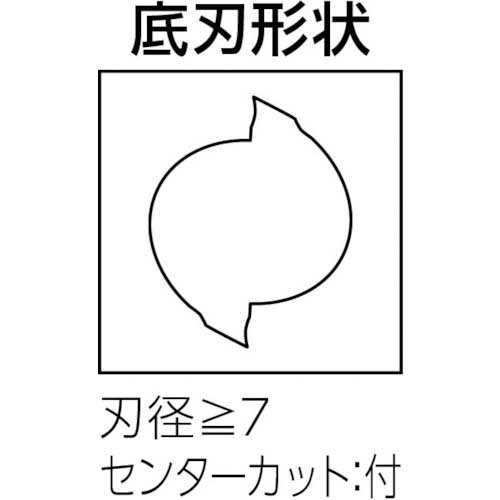 京セラ 超硬スクエアエンドミル 2枚刃ソリッドエンドミル 刃先強化型