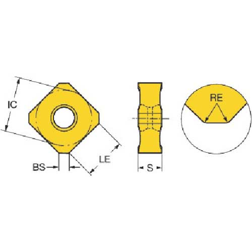 サンドビック コロミル345 フライス加工用チップ(355) 3330 10ロット