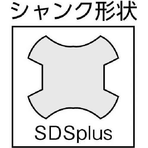 ALPEN 空洞貫通用木工ドリル 22.0×600mmSDSplusシャンク 6602200