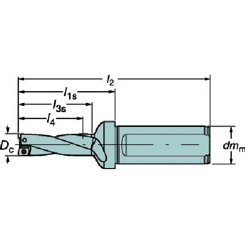 サンドビック スーパーUドリル 刃先交換式ドリル(465) 刃径12mm 溝長