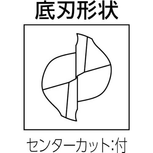 NS アルミ専用エンドミル(3倍刃長タイプ) AL3D-2 Φ1 1