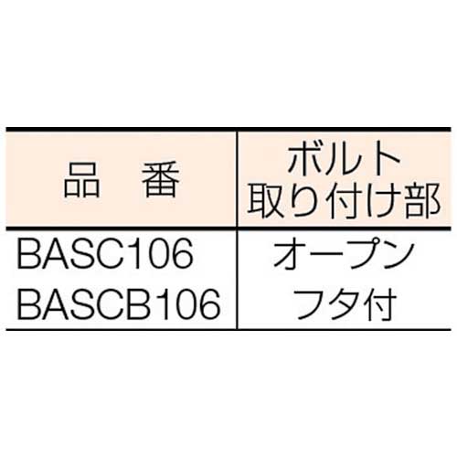 ベッセイ クランプBASCB型 開き100mm BASCB106の通販｜現場市場