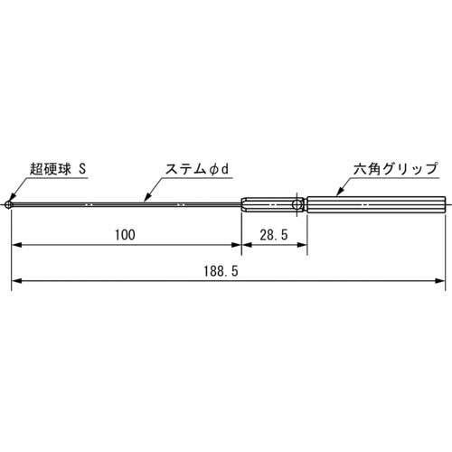 SK ボールギャップゲージ ステム径2.3mm 規格φ5.2 BTS-052の通販｜現場市場