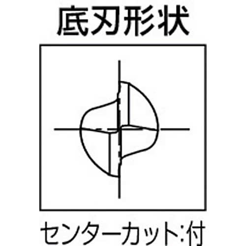 OSG 超硬スクエアエンドミル 2刃ショート 銅・アルミ合金用 刃径1mm シャンク径4mm 8502010 CA-RG-EDS-1