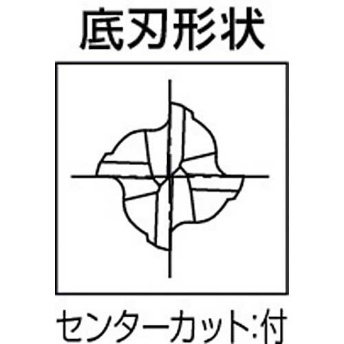 OSG ハイススクエアエンドミル 4刃センタカット ショート 刃径17 mm