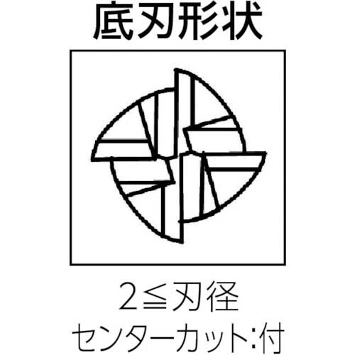 ユニオンツール 超硬エンドミル スクエア φ3.5×刃長10 C-CES4035