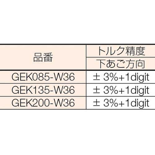 KTC デジラチェ モンキレンチタイプ(17～85N・m) GEK085-W36の通販