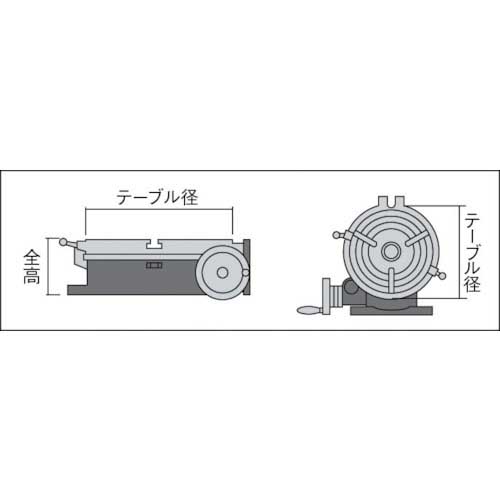 TRUSCO ロータリーテーブル外径152mm HV-6の通販｜現場市場