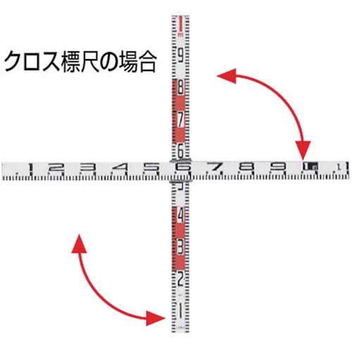 マイゾックス 検測ロッド(クロス標尺) K-160の通販｜現場市場