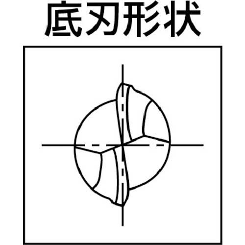 マパール ECO-Endmill(M4832) 2枚刃/ボール エンドミル M4832-0800AEの