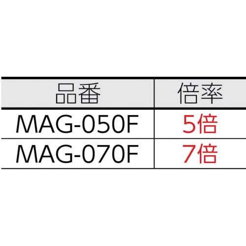 リーフ スタンドルーペ ハイパワーフレックス 倍率5倍 MAG-050Fの通販