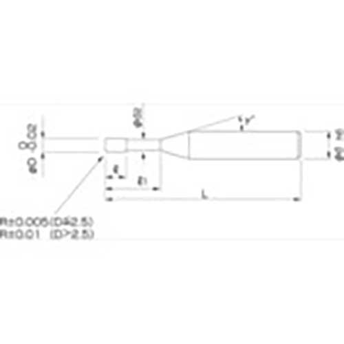 廃番】NS ロングネックラジアスエンドミル MHR430R Φ3XR0.1X30 3XR0