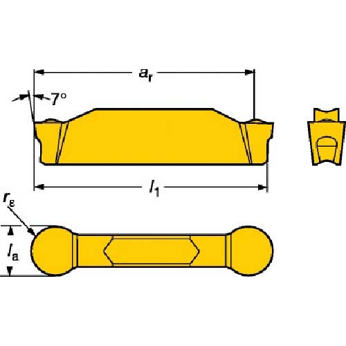 サンドビック コロカット1・2 倣い加工用チップ(320) 3115 10ロット