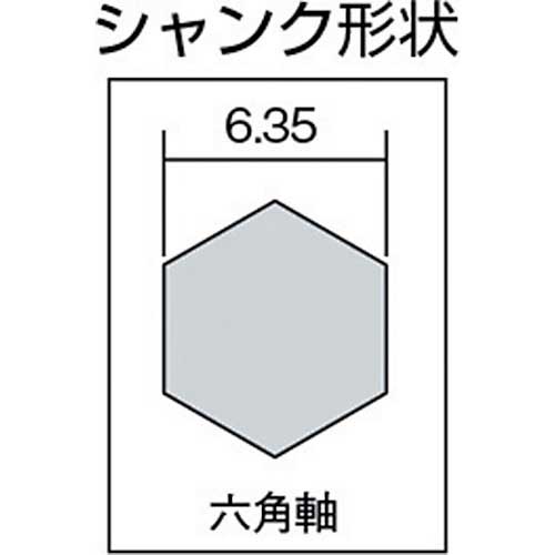 TRUSCO 六角軸樹脂用ステップドリル 2枚刃 45～55mm NMS-55Pの通販