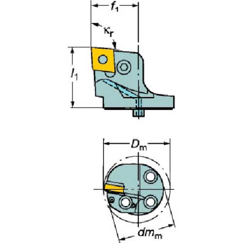 サンドビック コロターンＳＬ Ｔ－Ｍａｘ Ｐ用ＨＰカッティングヘッド