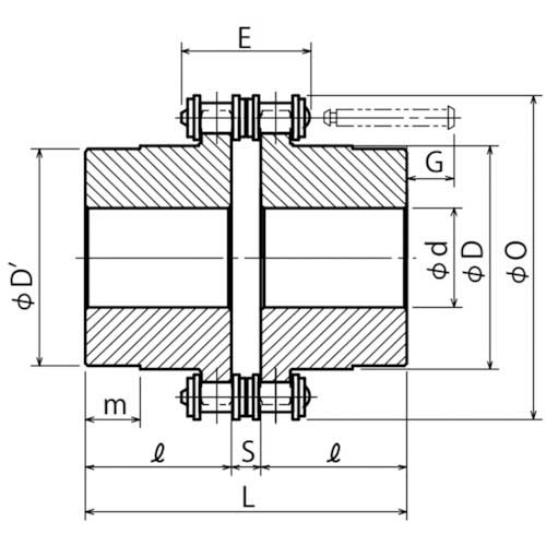 KANA カップリングスプロケットホンタイ 使用チェーンピッチ25.4mm