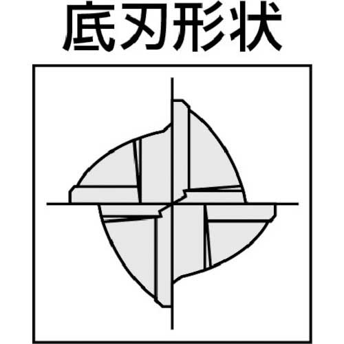 MOLDINO 超硬スクエアエンドミル エポック.CFRPスクエア ECH4100-SDの