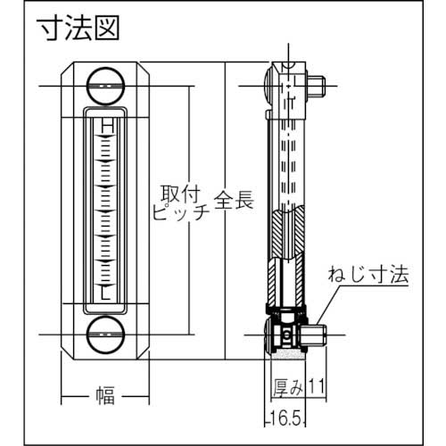 協和 耐熱・耐薬品性ネジ付オイルゲージ KHR-150A-M10の通販｜現場市場