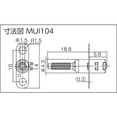 ICOMES 8パイ マイクロリニアアクチュエータMUI103(不思議歯車) MUI103