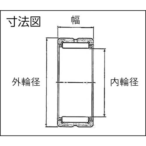 NTN F ニードルベアリング(内輪なし)内径110mm外径130mm幅30mm NK110