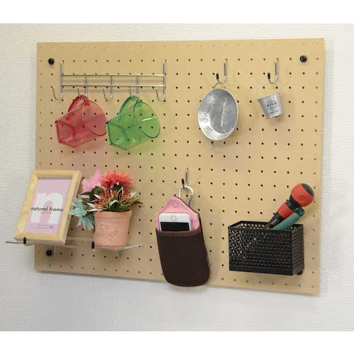 光 パンチングボード 無地(MDF) 600X450X3mm PGBDN-4560