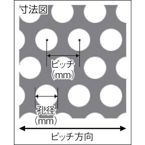 ＯＫＵＴＡＮＩ ステンレスパンチングメタル １．０ＴＸＤ５ＸＰ８