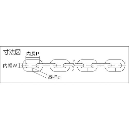 ニッサチェイン プラスチックチェイン 黄 4mmX30M PW40 YELLOWの通販