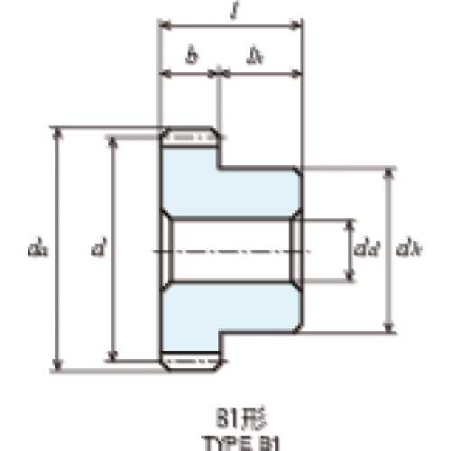 KG 平歯車 フードコンタクト 青POM ギヤシリーズ 形状B1 モジュール3