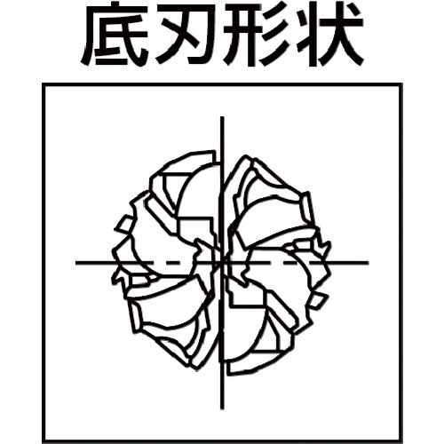 マパール 超硬ラフィングエンドミル OptiMill-Composite(SCM440) 複合材用ルーター 刃径8×刃長29×全長63mm  SCM440-0800ZMVR-HA-HU211