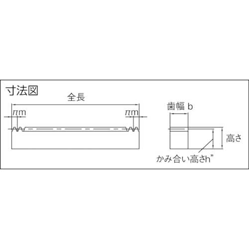 KHK 両端面加工ラック SRF1.5-1500