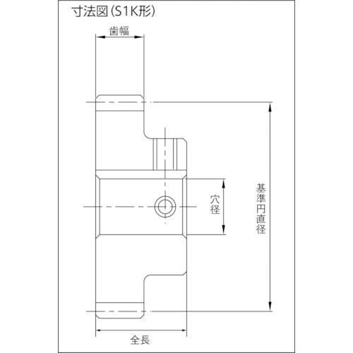 □KHK 平歯車SS8-17J50 SS817J50(2921031)[送料別途見積り][法人・事業