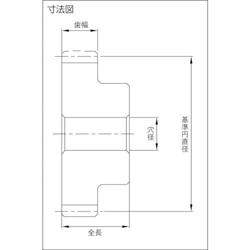 KHK 歯研平歯車SSG2.5-55 856-5689 - 軸受・駆動機器・伝導部品