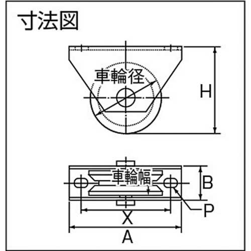 ヨコヅナ ロタ・重量戸車 120mm V型 WHU-1205の通販｜現場市場