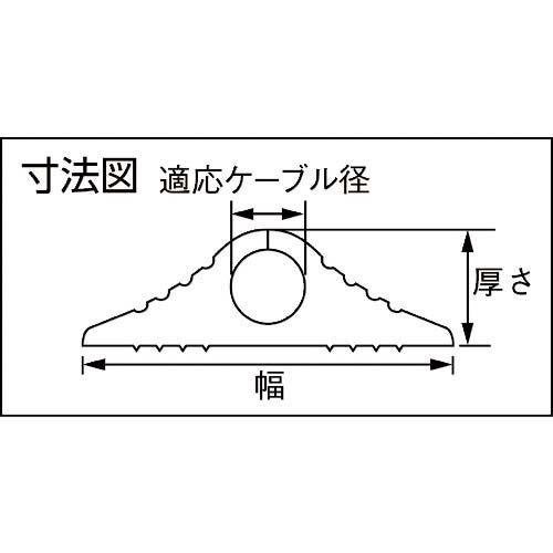 大研 ケーブルプロテクタ 10x10Mグレー CP-10X10M GYの通販｜現場市場