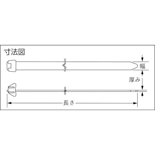 パンドウイット スーパーリールバンド 定尺タイプ (50本入) DT4EH-L0の