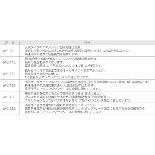 TRUSCO メタルカット エマルション高圧対応油脂型 18L MC-16Eの通販