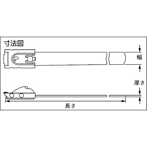 パンドウイット MLTタイプ 自動ロック式ステンレススチールバンド SUS304 幅12.7mm 長さ912mm 50本入り MLT10EH-LP