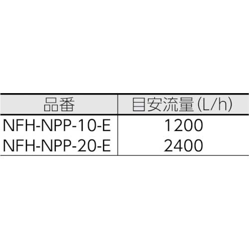 日本フイルター フィルターハウジング 「NFH-NPP-10-E」 PP製 250mm1本