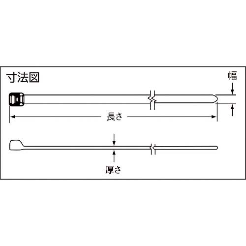 パンドウイット PEEK結束バンド (100本入) PLT1.5M-C71の通販｜現場市場