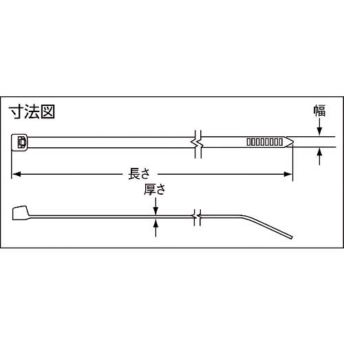 25日はP3倍】パンドウイット 耐候性ポリプロピレン結束バンド (250本入