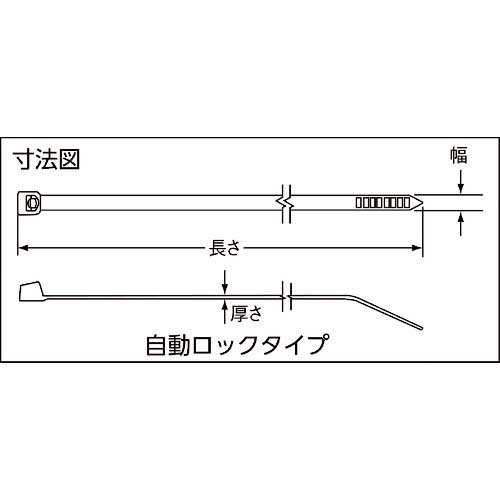 パンドウイット ポリプロピレン結束バンド (250本入) PLT4H-TL109の