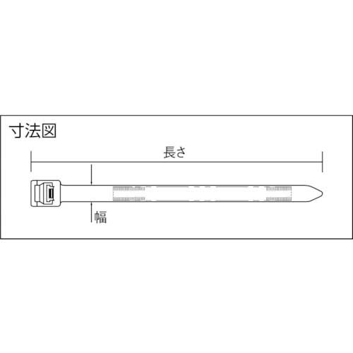 パンドウイット リリースタイ 取り外し可能ナイロン結束バンド