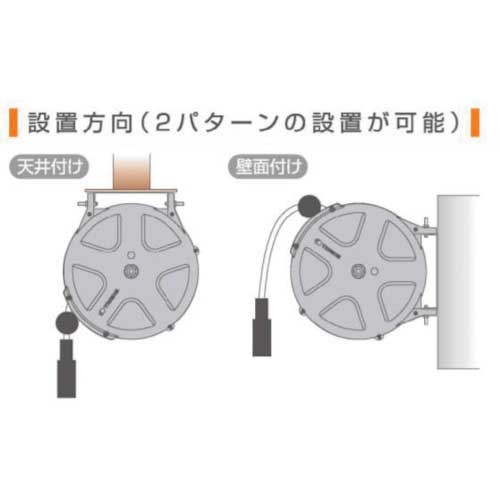 廃番】TRIENS エアーホースリール 内径6.5mm×20m SHR-20Zの通販｜現場市場