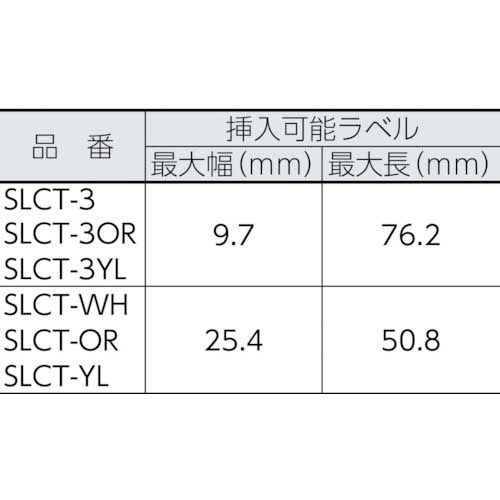 パンドウイット ラベルホルダー オレンジ (25個入) SLCT-ORの通販