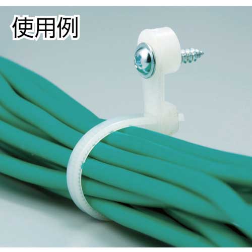 TRUSCO ネジ止めケーブルタイ 4.8x300 最大85 M4 100本入 TNCV300