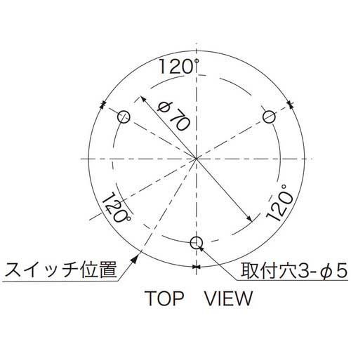 NIKKEI ニコカプセル VL11B型 LED回転灯 118パイ 黄 VL11B-003AYの通販